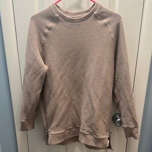 Varley Taupe Crew Neck Sweater